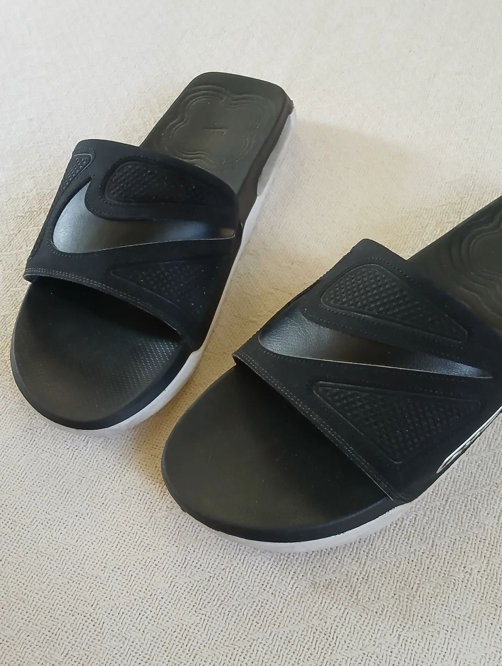 nike ♡ cirro slide sandals black mens 12 summer beach streetwear gorpcore dad